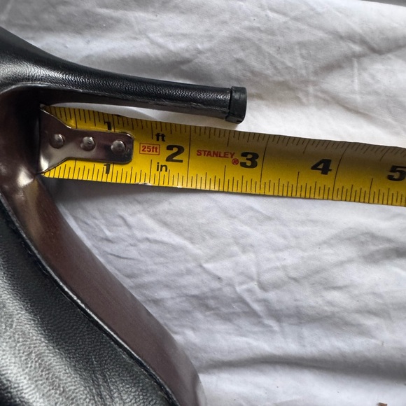 Stuart weitzman black leather heels size 9.5 - Picture 13 of 13